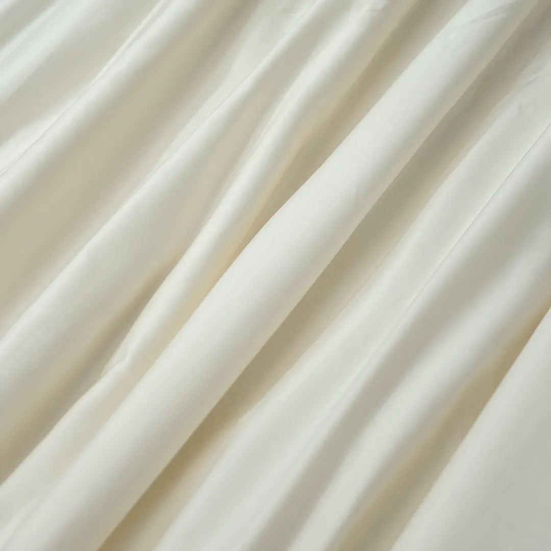 Zarf Italian Staple Weave Bedding Set Of 8 For Single Size Bed - Porcelain