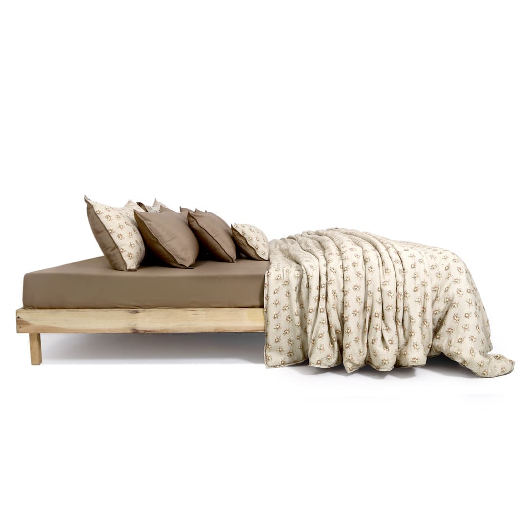 Zarf Linen Blend Bedding Set Of 9 - Heritage