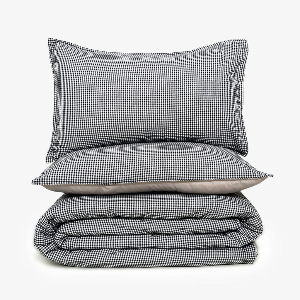 Linen Blend AC Comforter With 2 Pillow Cases and 1 Breakfast Pillow - Oxford