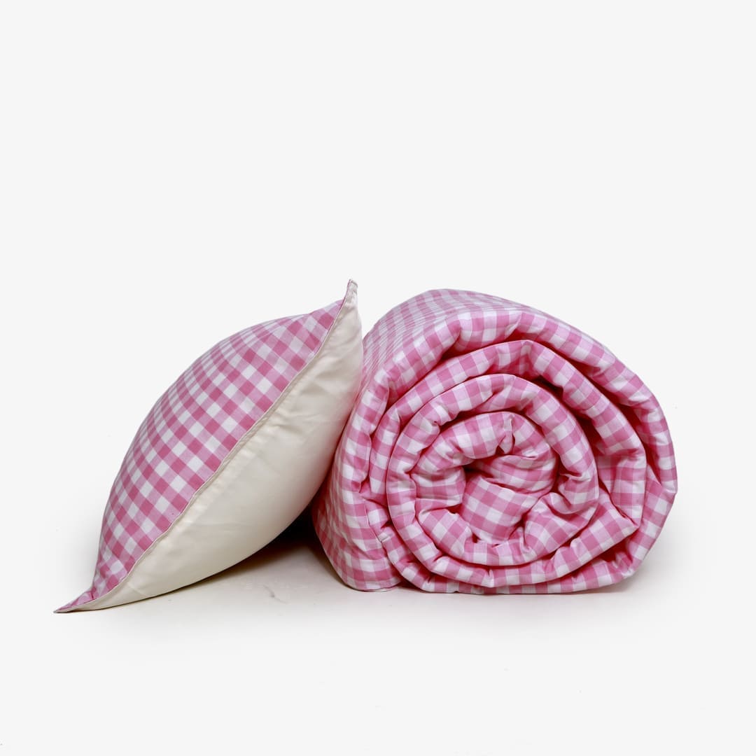 Zarf Linen Blend Bedding Set Of 9 - Poppy