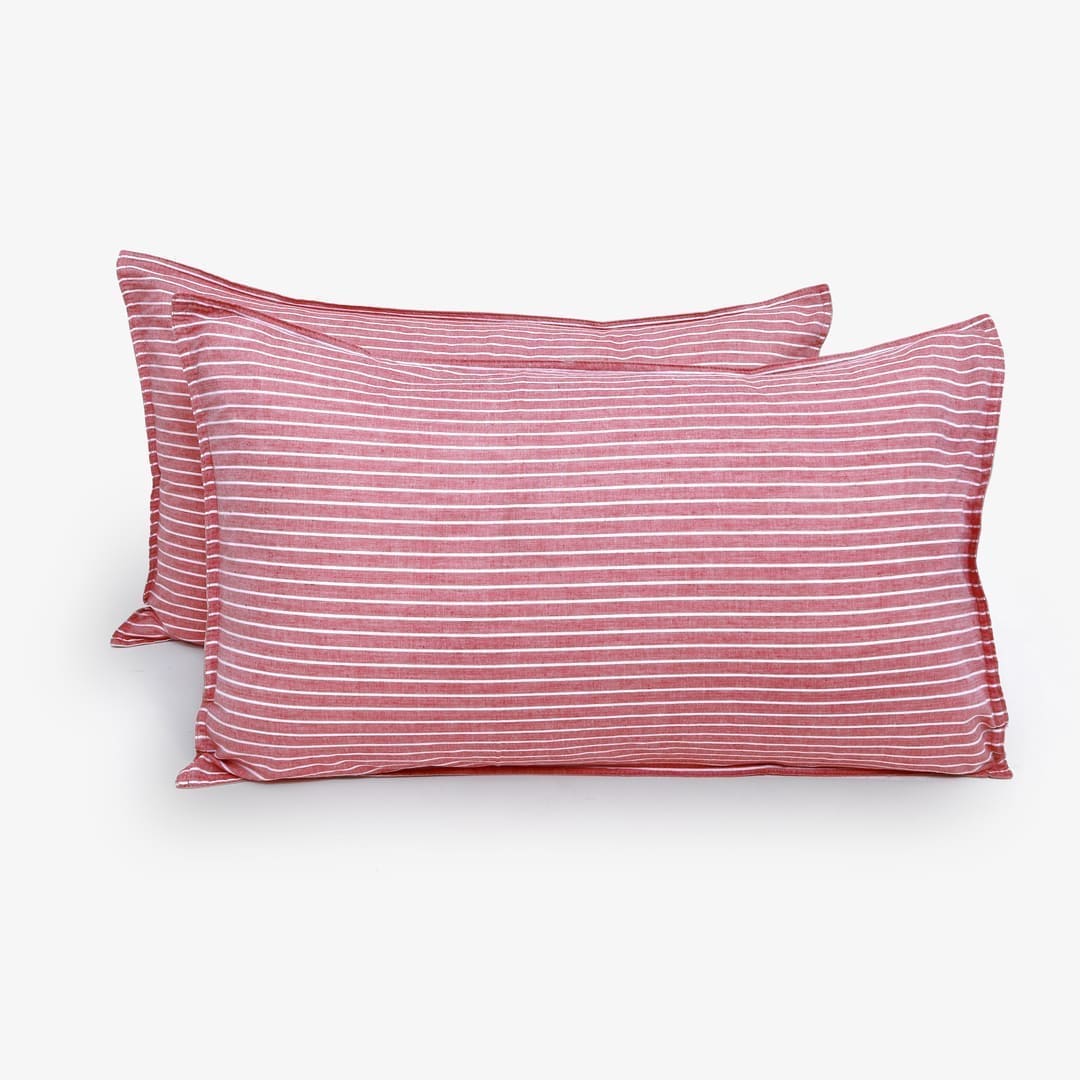 Linen Blend AC Comforter With 2 Pillow Cases and 1 Breakfast Pillow - Sero