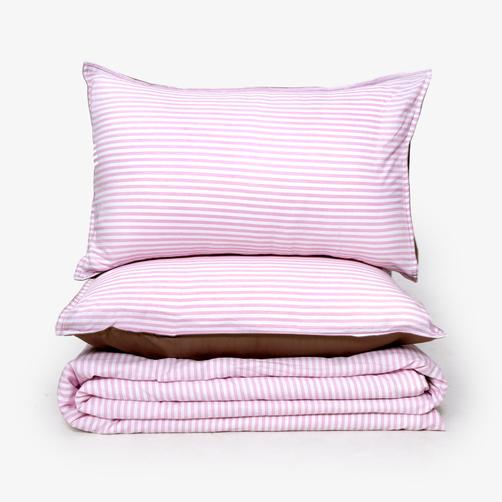 Linen Blend AC Comforter With 2 Pillow Cases and 1 Breakfast Pillow - Trosa