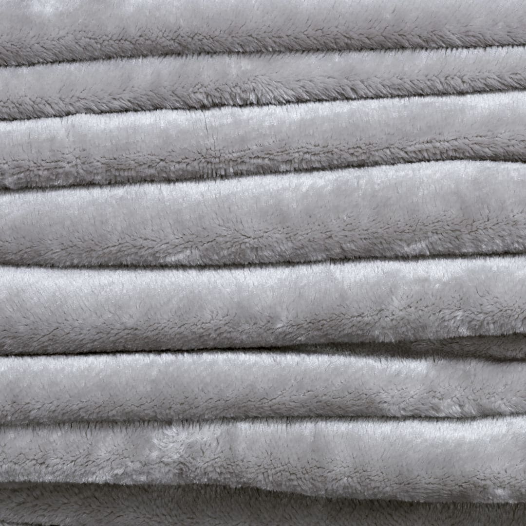 AC Blanket Cushion Covers-Set of 2 - Ash grey