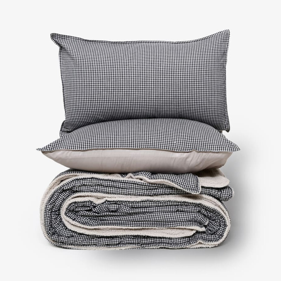 Zarf California King Size Reversible Quilt - Oxford