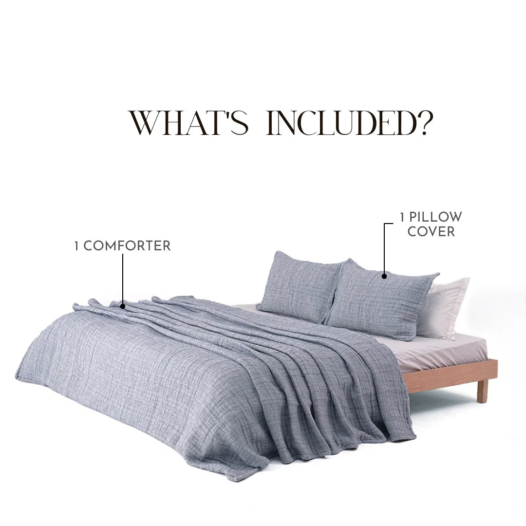 Zarf Baby Size Pure Cotton Cottage Comforter with 1 Pillow Case - Dreamtide