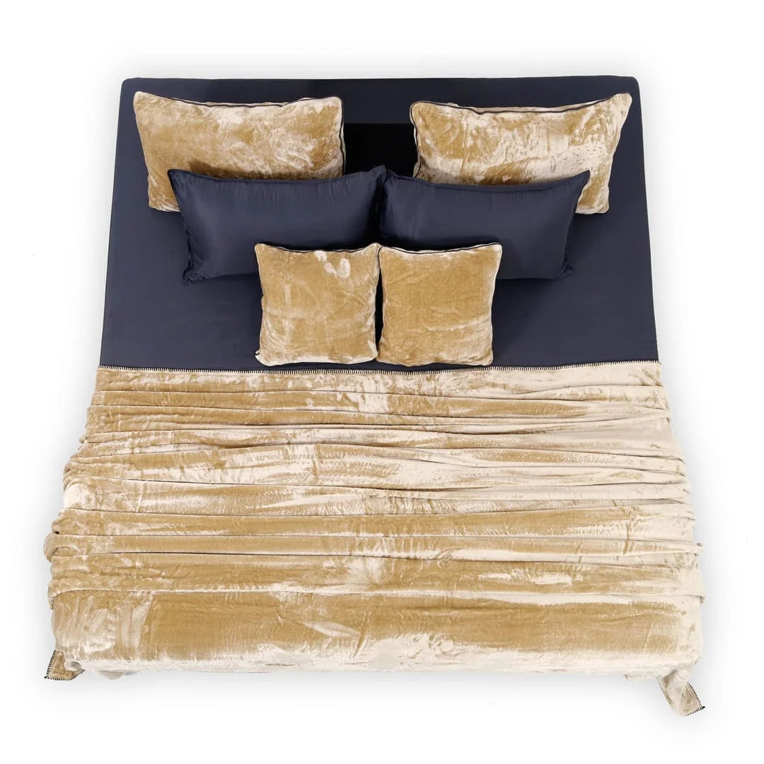 Zarf All-Season Premium AC Blanket With Two Pillow Covers & Two Cushion Covers - Taupe