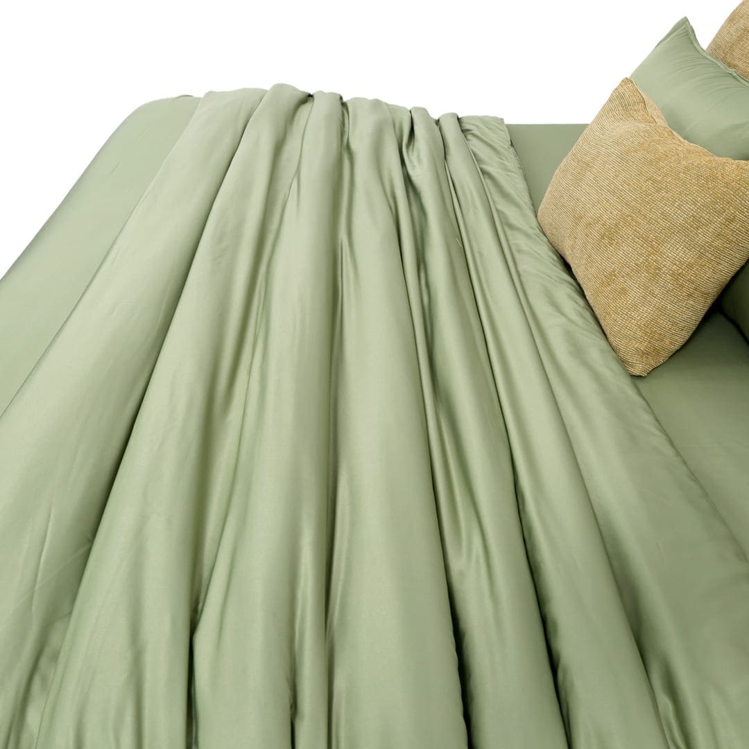 Zarf Italian Staple Weave Bedding Set Of 7 For Single Size Bed - Linden
