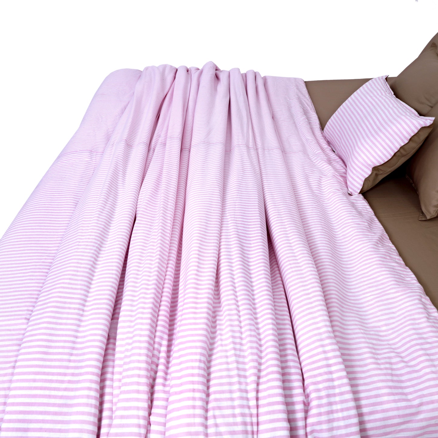 Linen Blend AC Comforter With 2 Pillow Cases and 1 Breakfast Pillow - Trosa