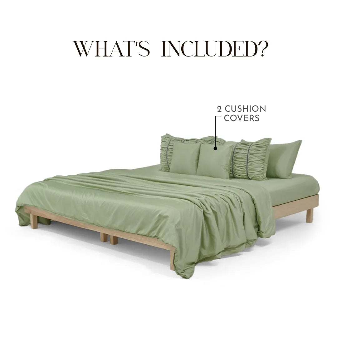 Italian Weave Cushion Covers- Set Of 2 - Pine