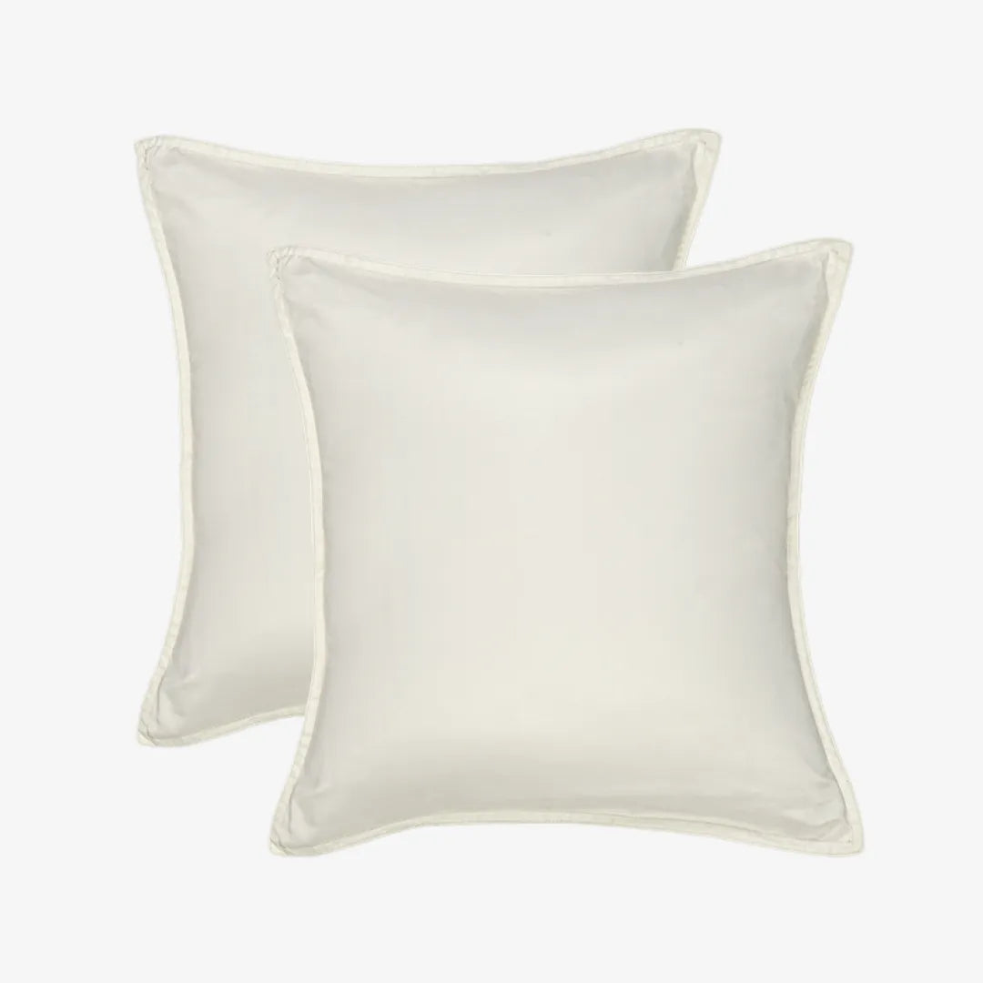 Italian Weave Cushion Covers- Set Of 2 - Porcelain