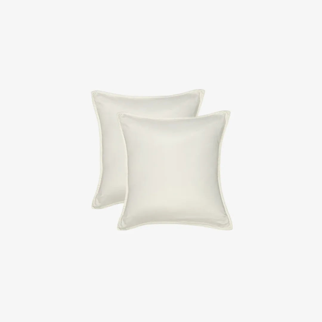 Italian Weave Cushion Covers- Set Of 2 - Porcelain