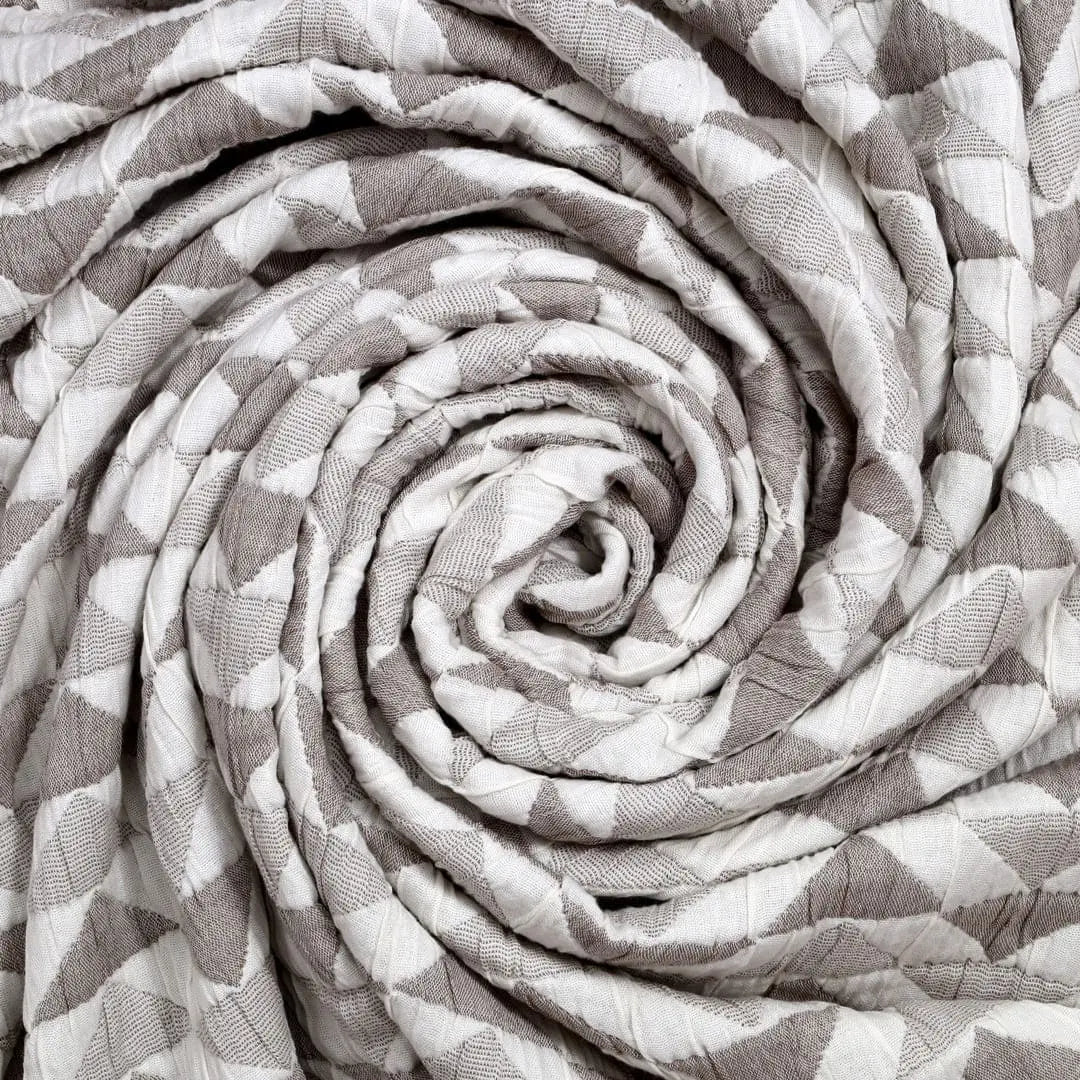 Zarf Plush Cotton AC Comforter For Single Size Bed With 2 Pillow Cases - Celestial Grey