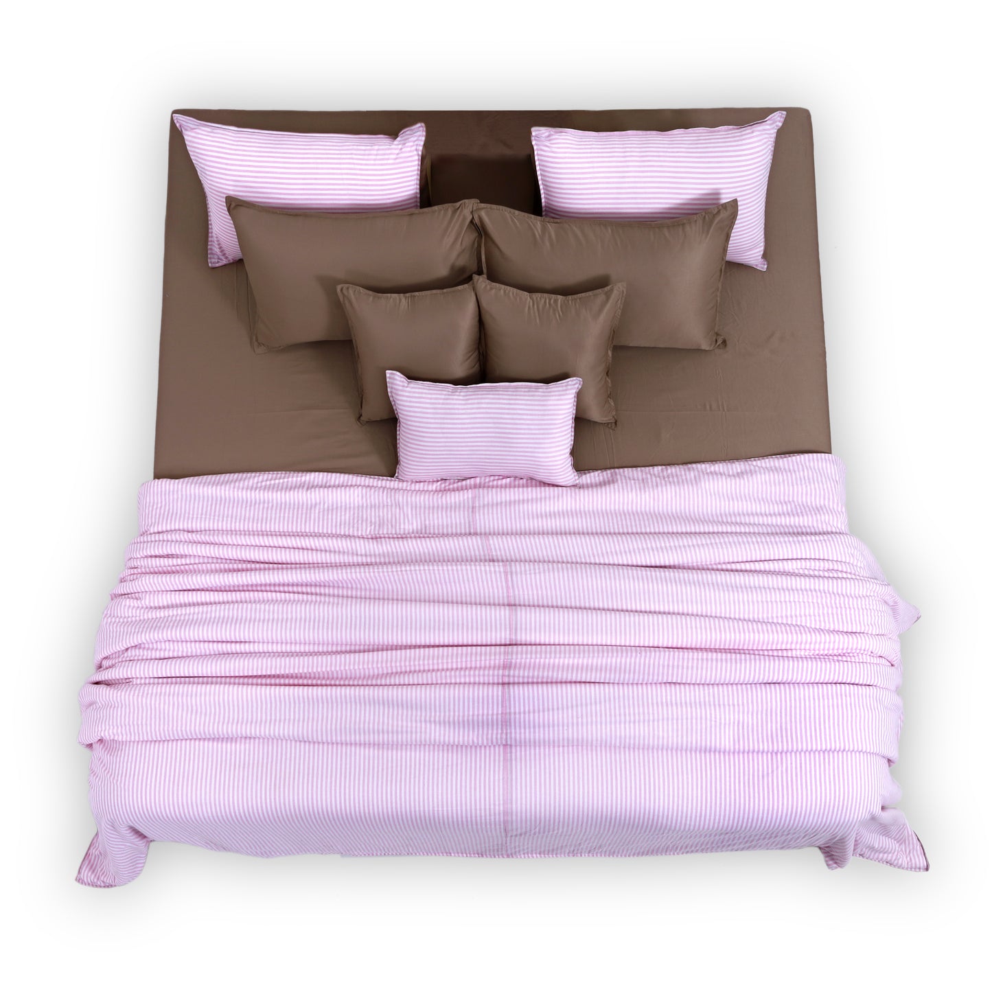 Linen Blend AC Comforter With 2 Pillow Cases and 1 Breakfast Pillow - Trosa