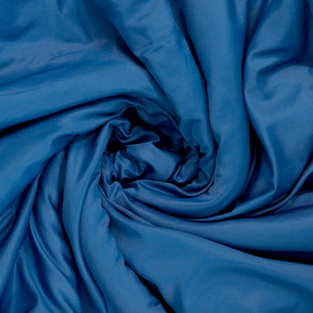 Zarf Italian Staple Weave Bedding Set Of 8 For Single Size Bed - Indigo