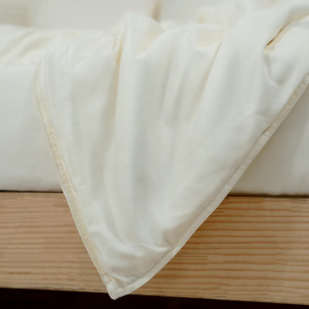 Zarf Italian Staple Weave Bedding Set Of 8 For Single Size Bed - Porcelain