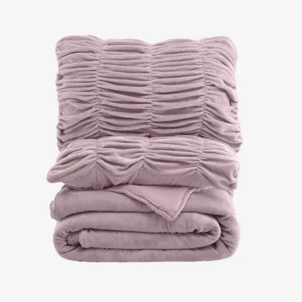 Zarf Boutique Comforter Set With 2 Designer Pillowcases & 2 Designer Cushion Covers - Boutique Dusty
