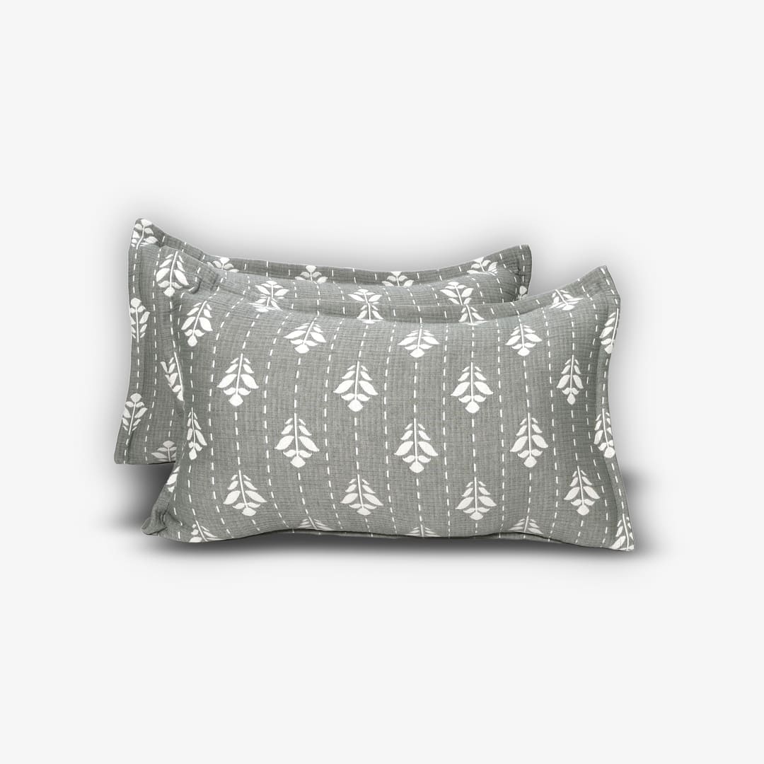 Zarf Plush Cotton AC Comforter For Single Size Bed With 2 Pillow Cases - Snowshade