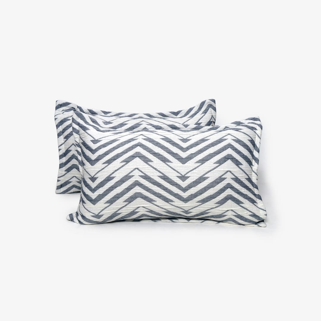 Zarf Plush Cotton AC Comforter For Single Size Bed With 2 Pillow Cases - Sapphire