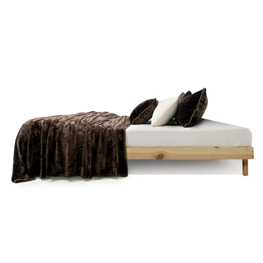 Zarf All-Season Premium AC Blanket With Two Pillow Covers & Two Cushion Covers - Mocha