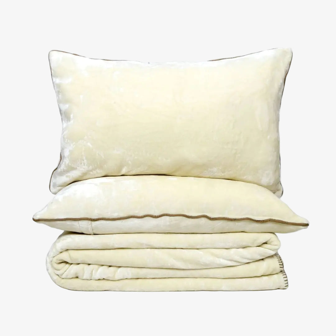Zarf Ultra Soft All-Season Premium AC Blanket For Single Size Bed With 2 Cushion Covers - Daisy