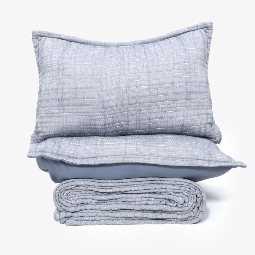 Zarf King Size Pure Cotton Cottage Blanket with 2 Pillowcases and 1 Cushion Cover - Dreamtide