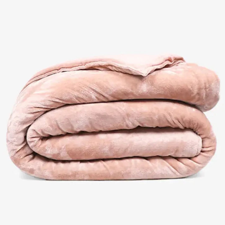 Zarf King Size French Muzlin Velvet AC Blanket With 2 Cushion Covers - Dusty