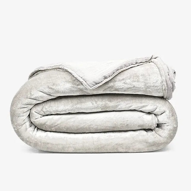 ZARF French Muzlin Velvet Comforter For Single Size Bed With 2 Cushion Covers - Shadow
