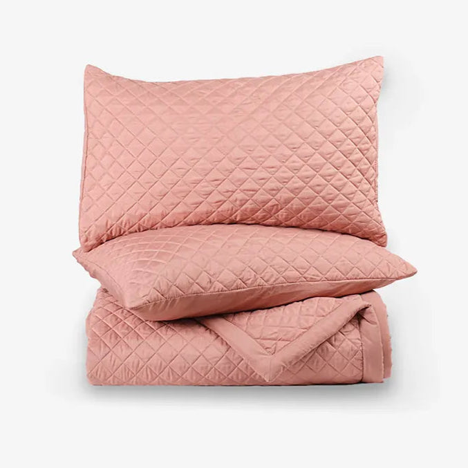 Zarf California King Size AC Comforters With 2 Pillow Cases & 2 Cushion Covers - Sakura