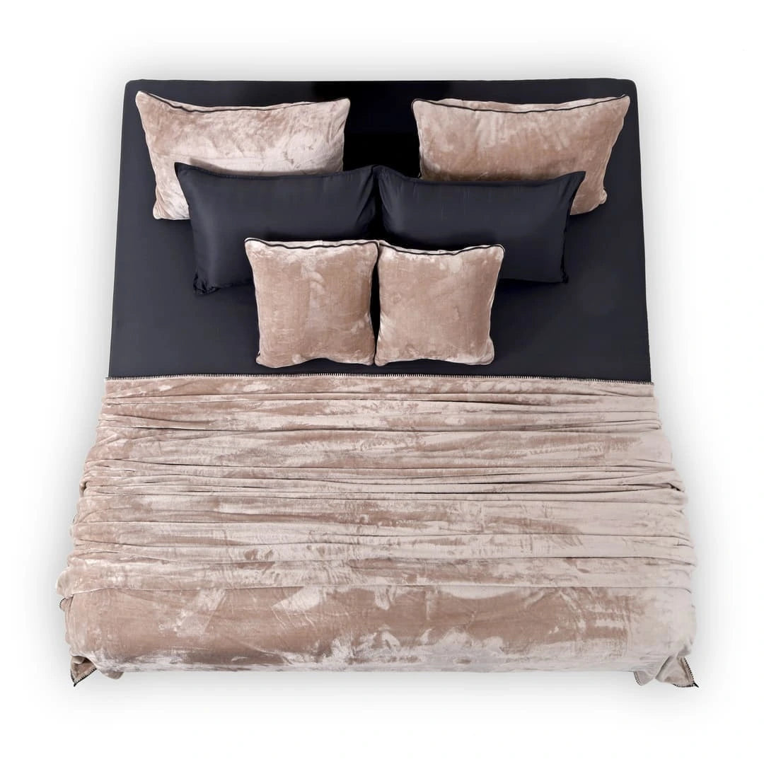 Zarf All-Season Premium AC Blanket With Two Pillow Covers & Two Cushion Covers - Ecru