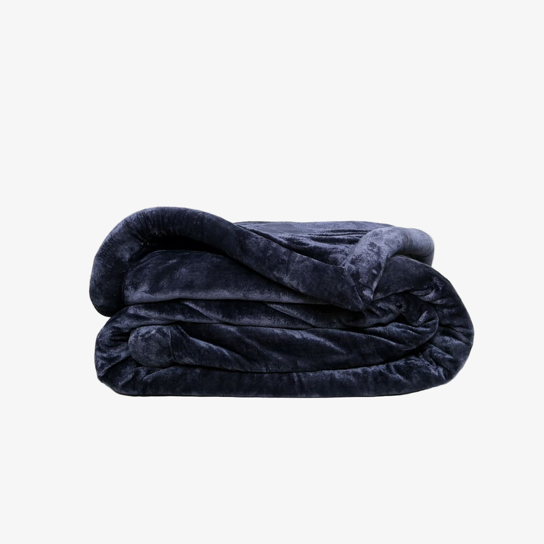 ZARF Ultra-Warm Luxury Winter Blanket For Single Size Bed - Ebony