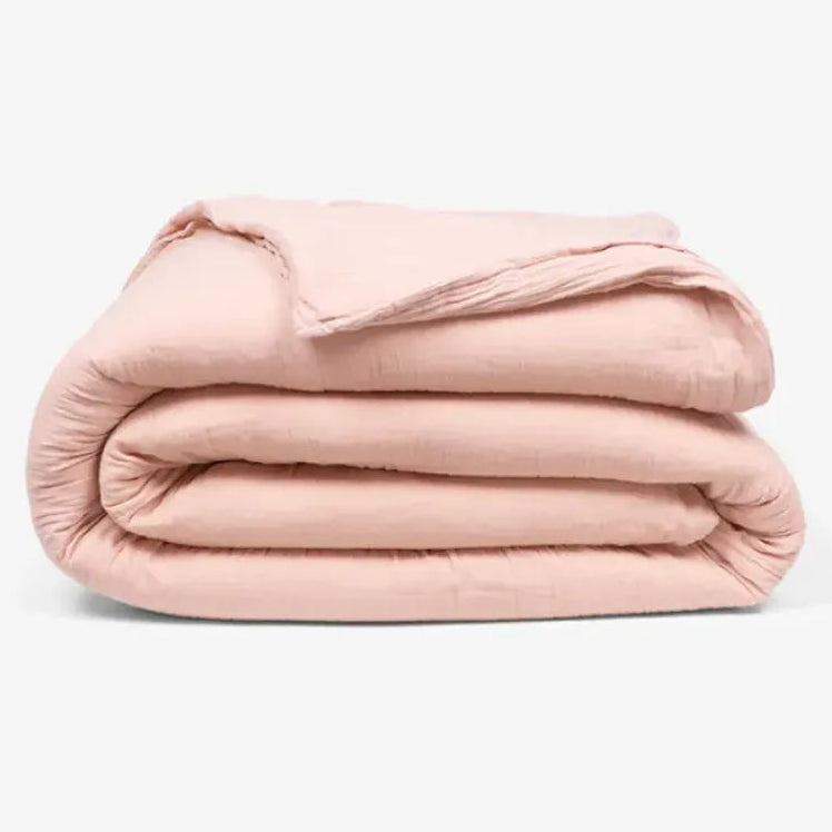 Zarf King Size French Muzlin AC Blanket With 2 Cushion Covers - Taffy