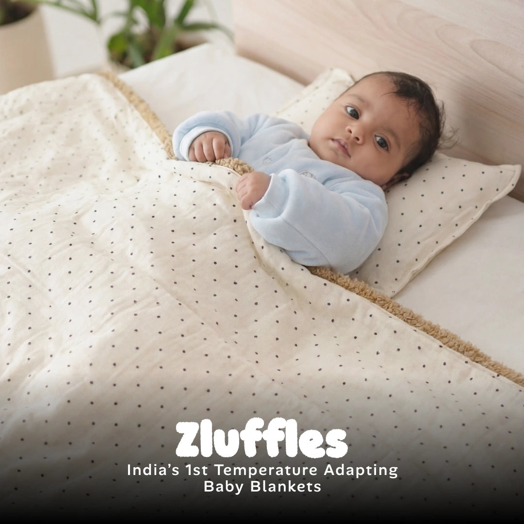 Reversible Baby Blanket With 1 Pillow & 1 Pillow Cover -  Fluffly