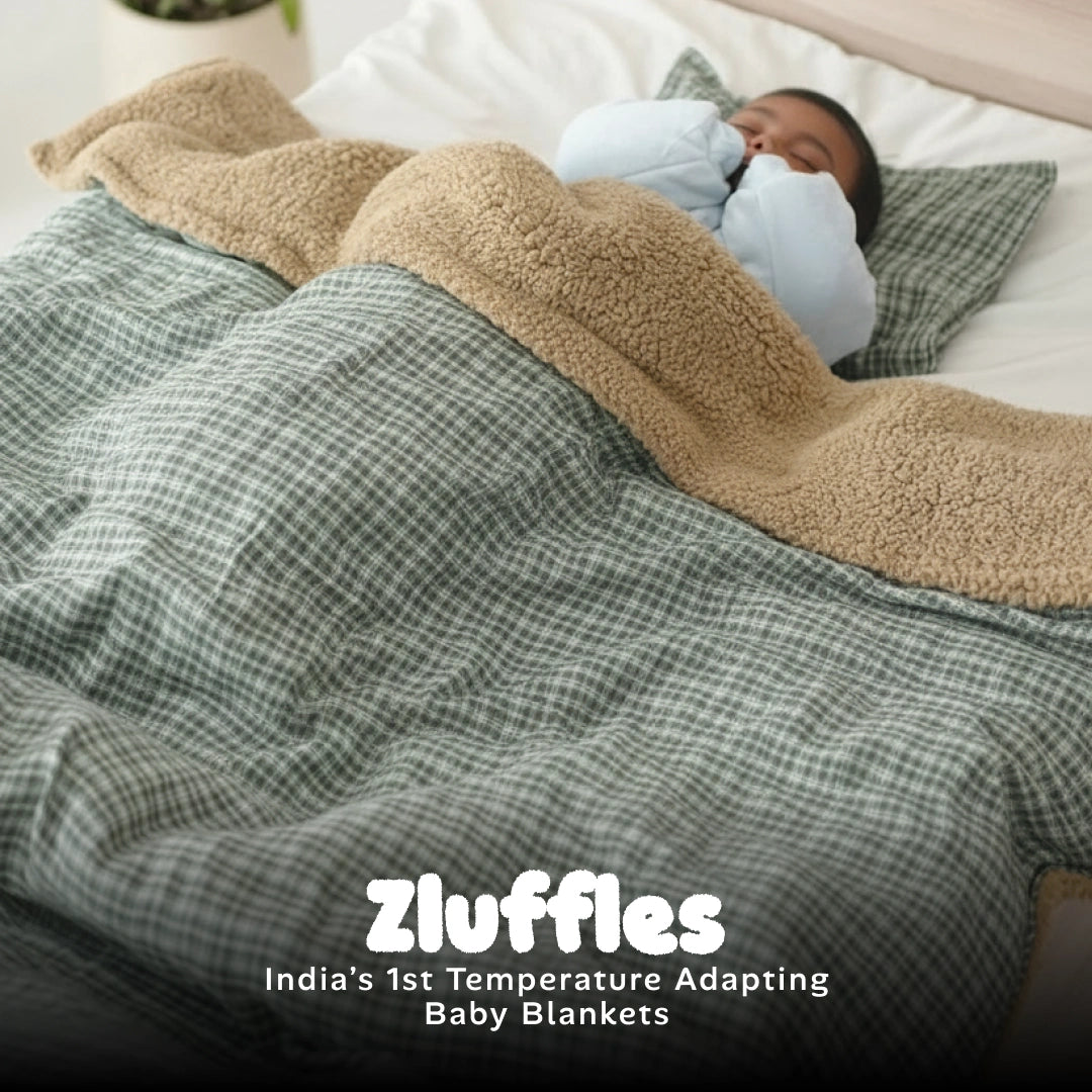 Reversible Baby Blanket With 1 Pillow & 1 Pillow Cover - Dewdrop