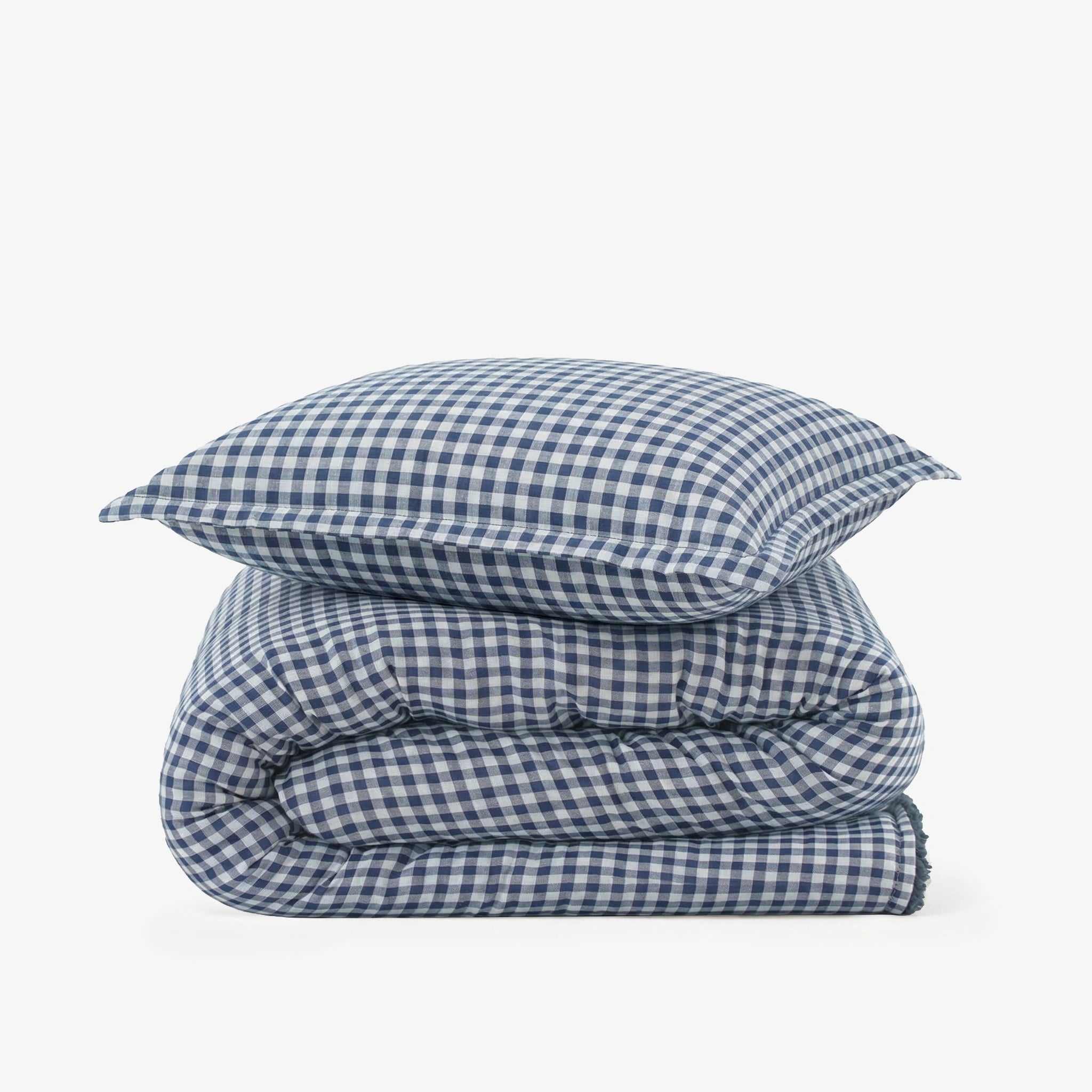Reversible Winter Baby Blanket With 1 Pillow & 1 Pillow Cover - Dreamy Bluebell