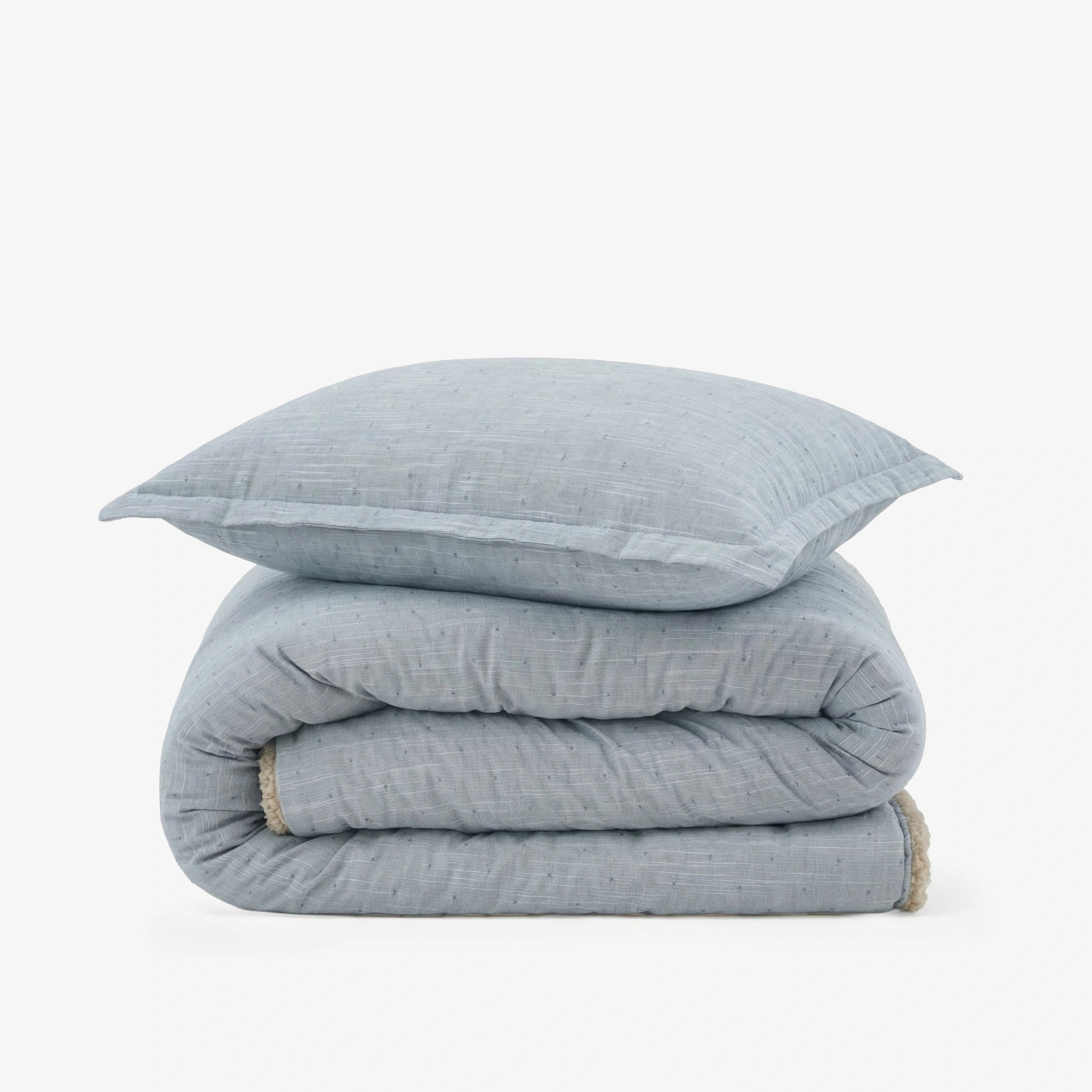 Reversible Winter Baby Blanket With 1 Pillow & 1 Pillow Cover - Sky Daze
