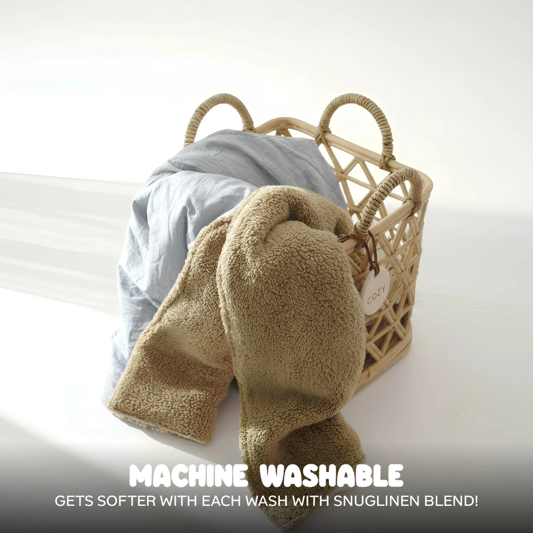 Reversible Baby Blanket With 1 Pillow & 1 Pillow Cover - Sky Daze