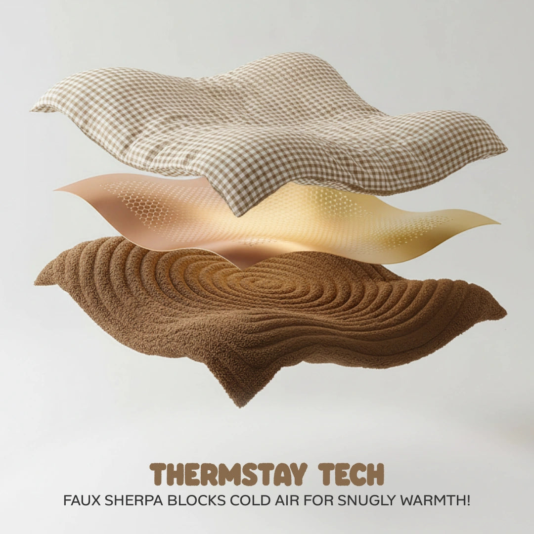 Reversible Baby Blanket With 1 Pillow & 1 Pillow Cover - Toasted Marshmallow