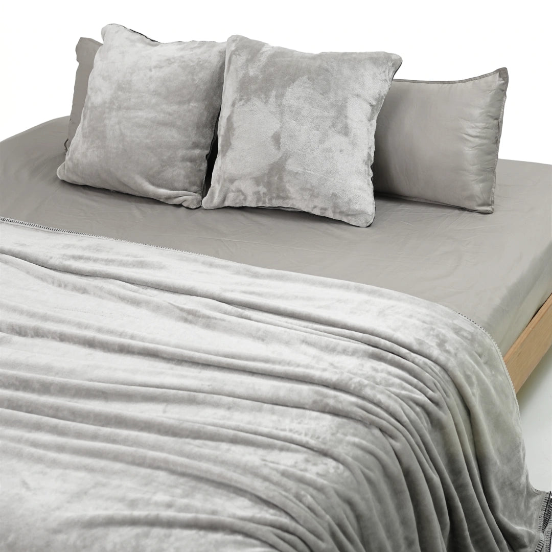 ZARF ALL-SEASON PREMIUM AC BLANKET SET OF 5 - Ash Grey