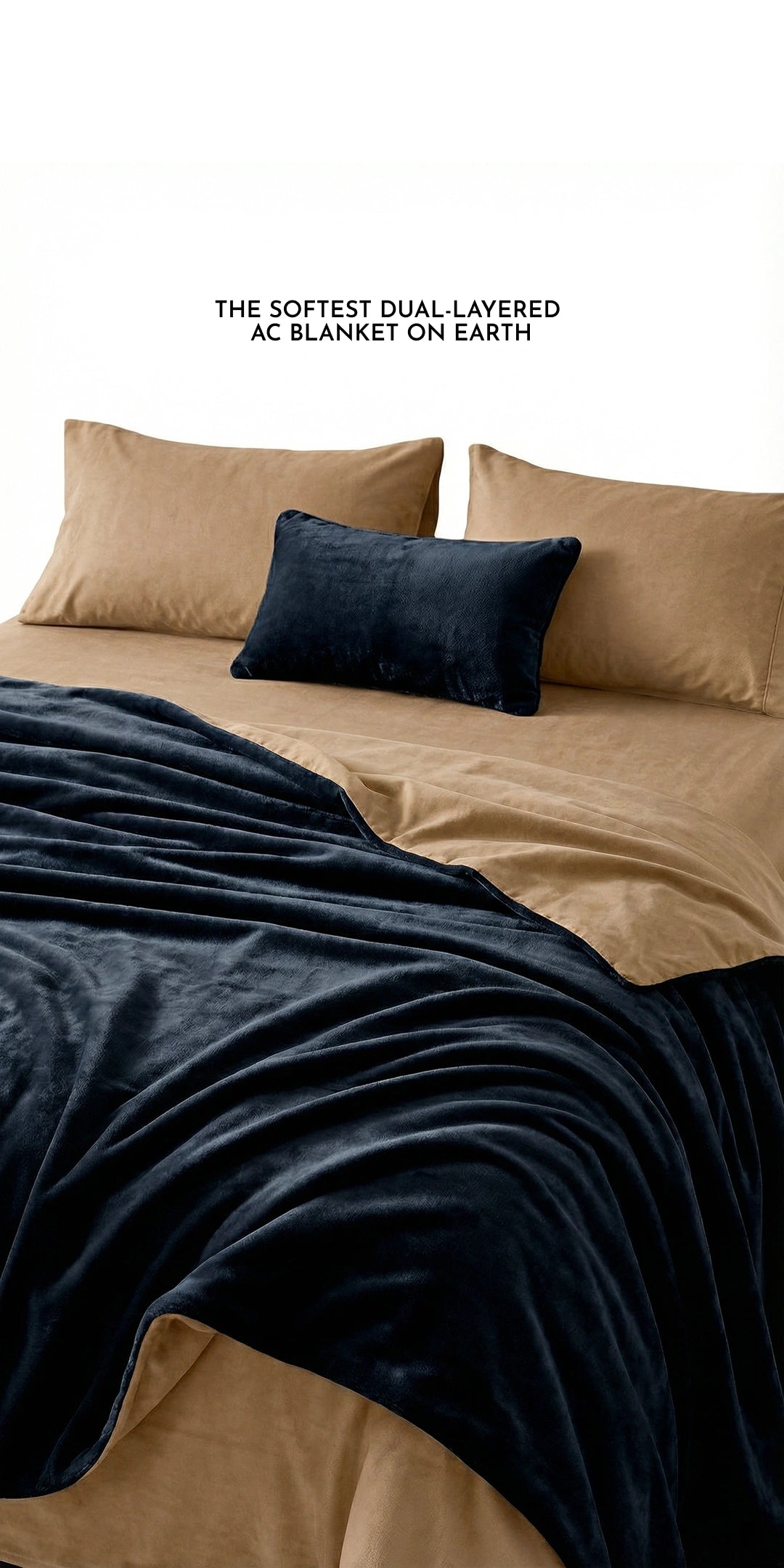 Zarf Premium AC Dohar for Single Bed Size With Two Pillow Covers & One Breakfast Cushion Cover - Blackstone