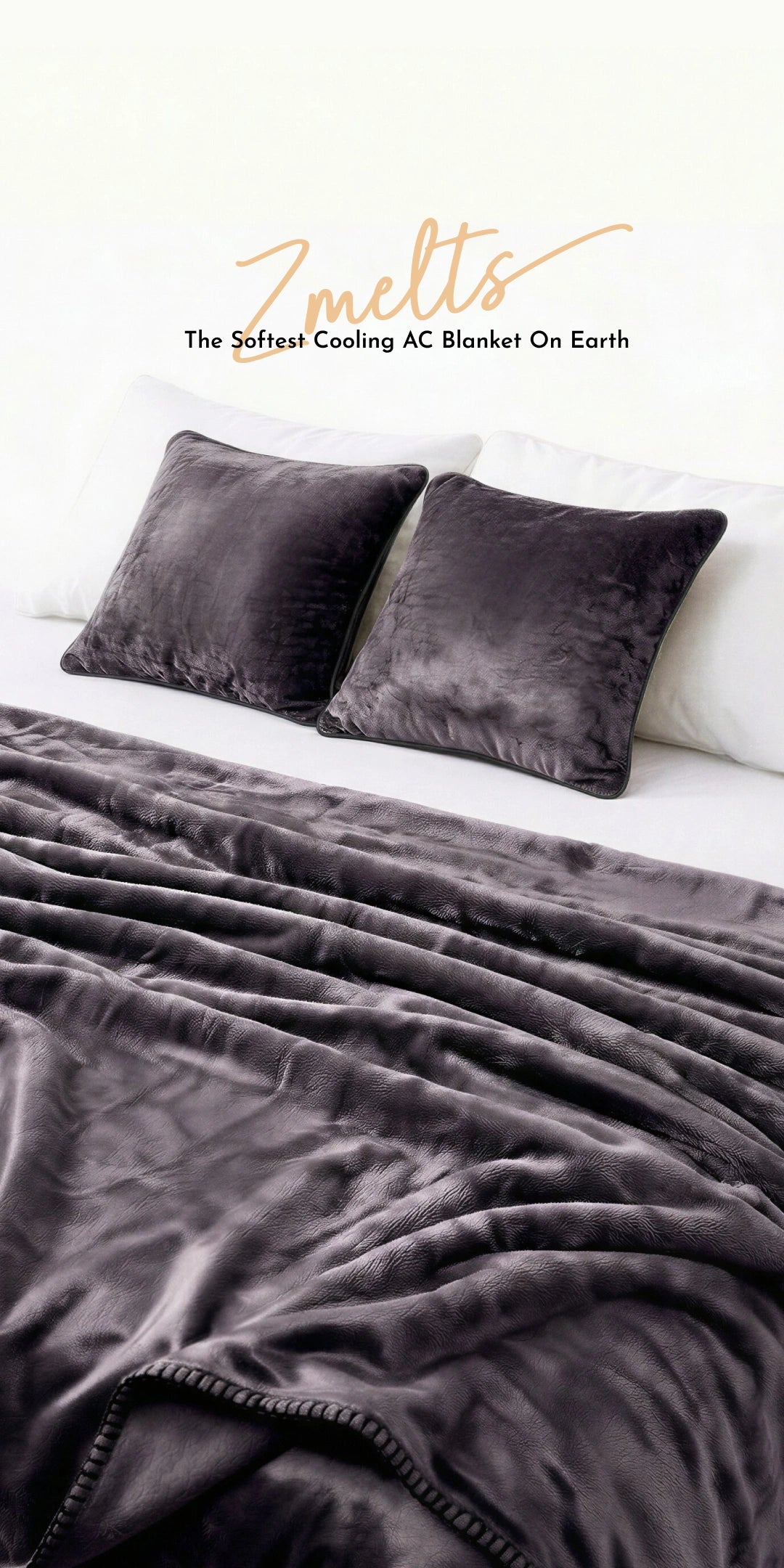 Zarf All-Season Premium AC Blanket With Two Pillow Covers & Two Cushion Covers - Mauve