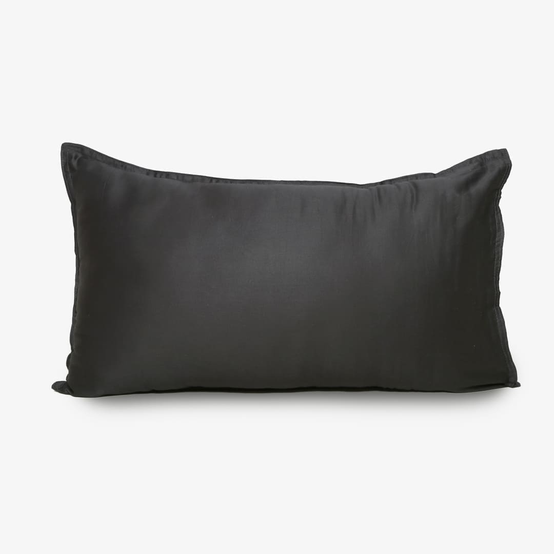 Egyptian Cotton Pillow Covers- Set Of 2 - Raven