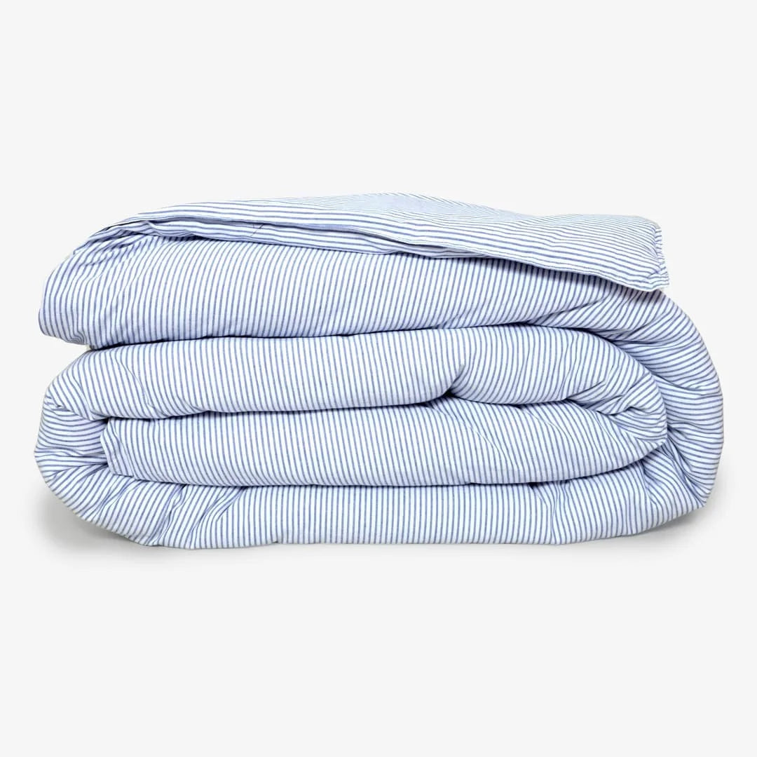 Zarf Linen Blend Bedding Set Of 9 - Breeze