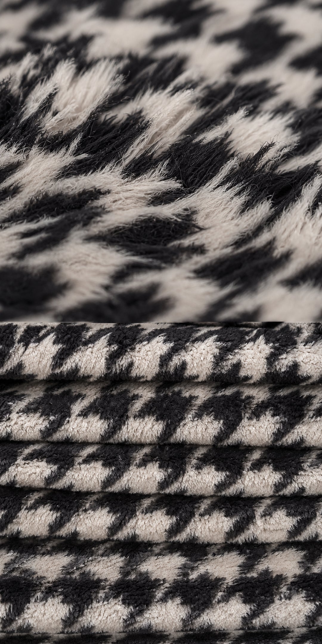 Zarf Ultra Soft All-Season Premium  Printed AC Blanket For Single Size Bed With 2 Pillow Covers - Houndstooth