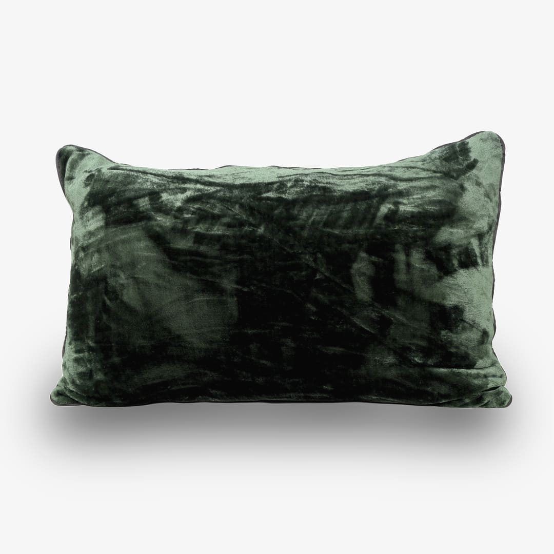 Premium Velvet Pillow Covers- Set Of 2 - Olive
