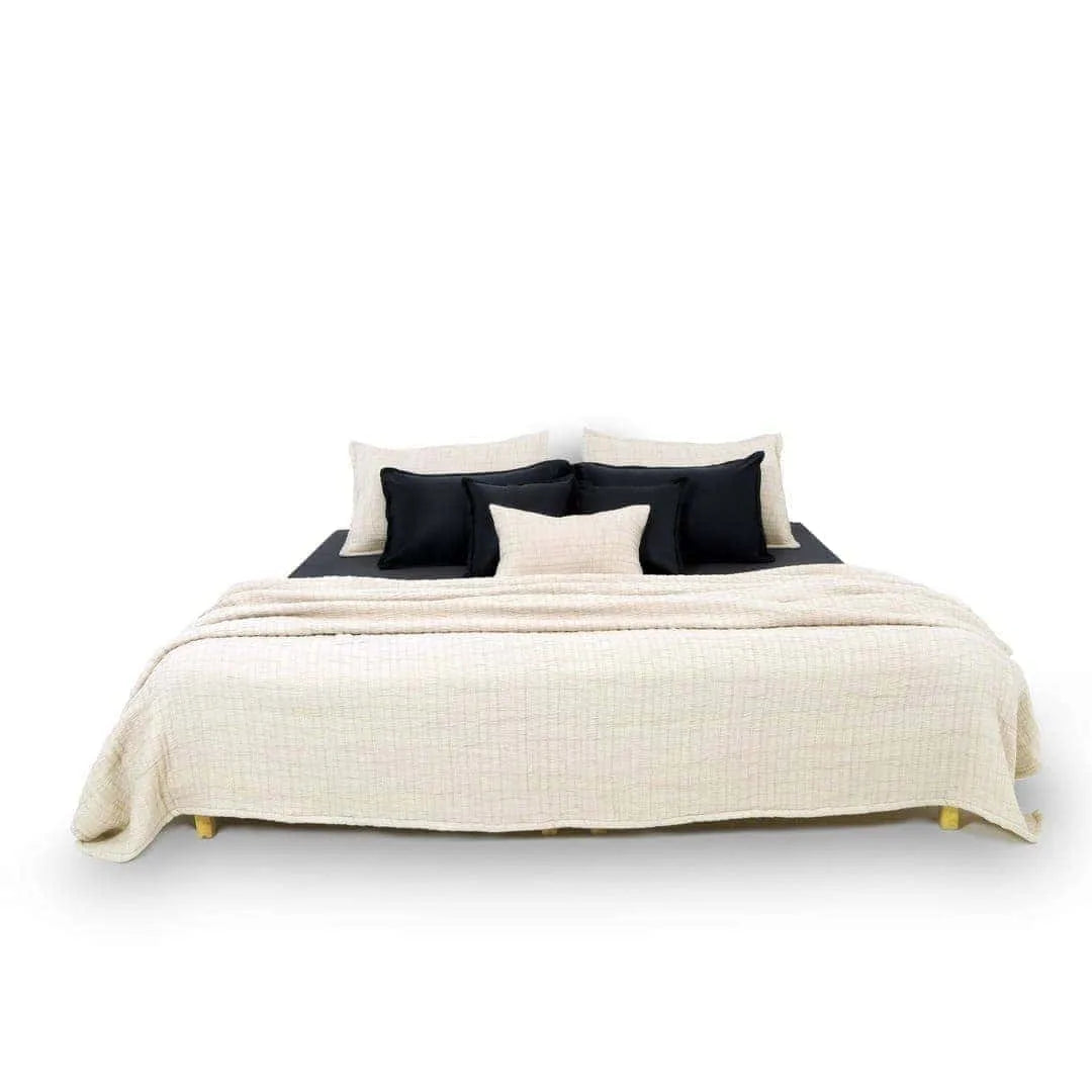 Zarf King Size Pure Cotton Cottage Blanket with 2 Pillowcases and 1 Cushion Cover - Opal Rose