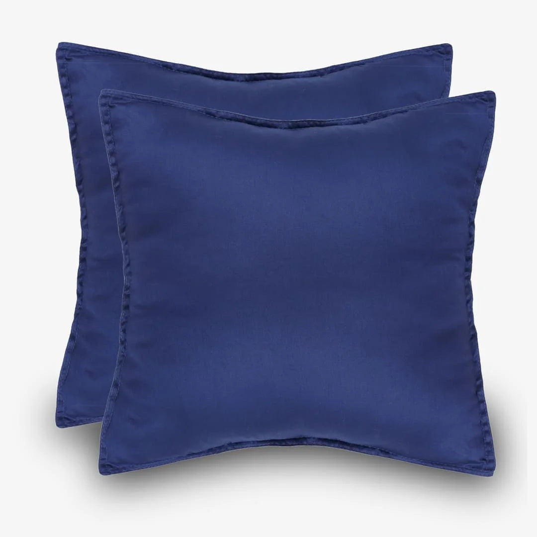 ZARF Egyptian Cotton Comforter For Single Size Bed With 2 Pillowcases & 2 Cushion Covers - Atlantic