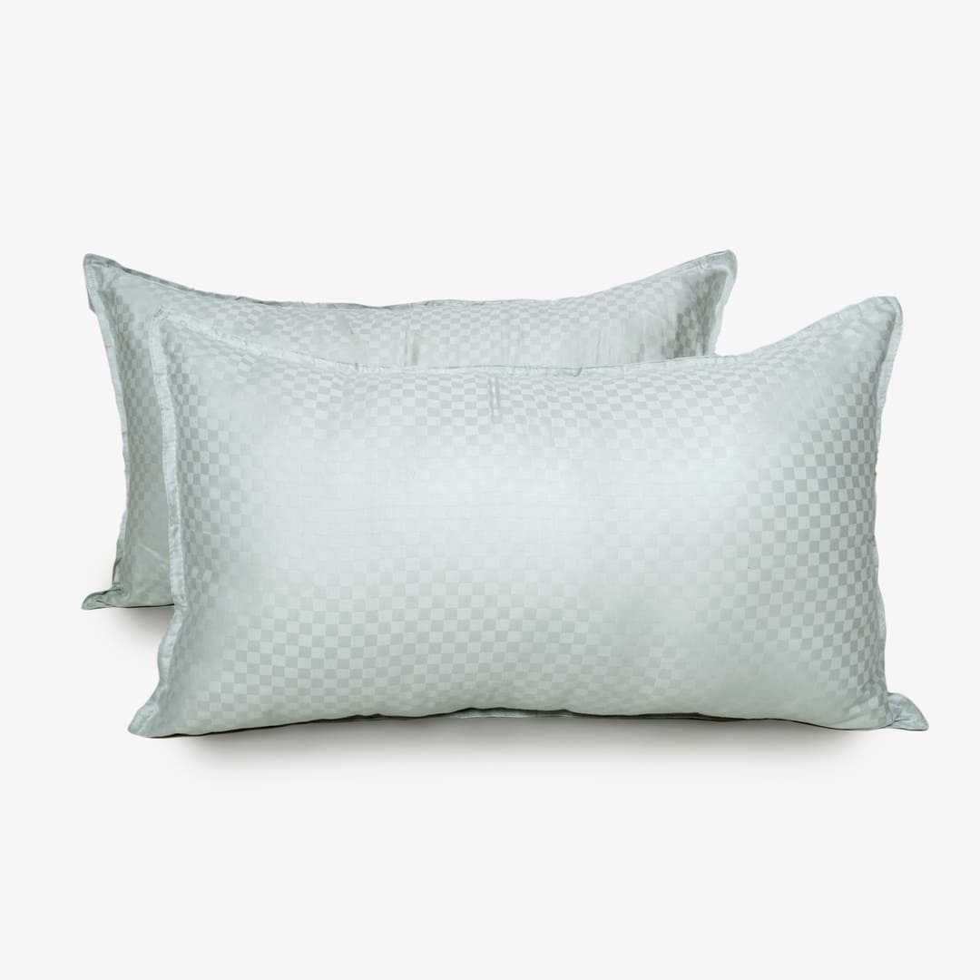 Zarf Egyptian Cotton Bedding Set Of 6 - Azure