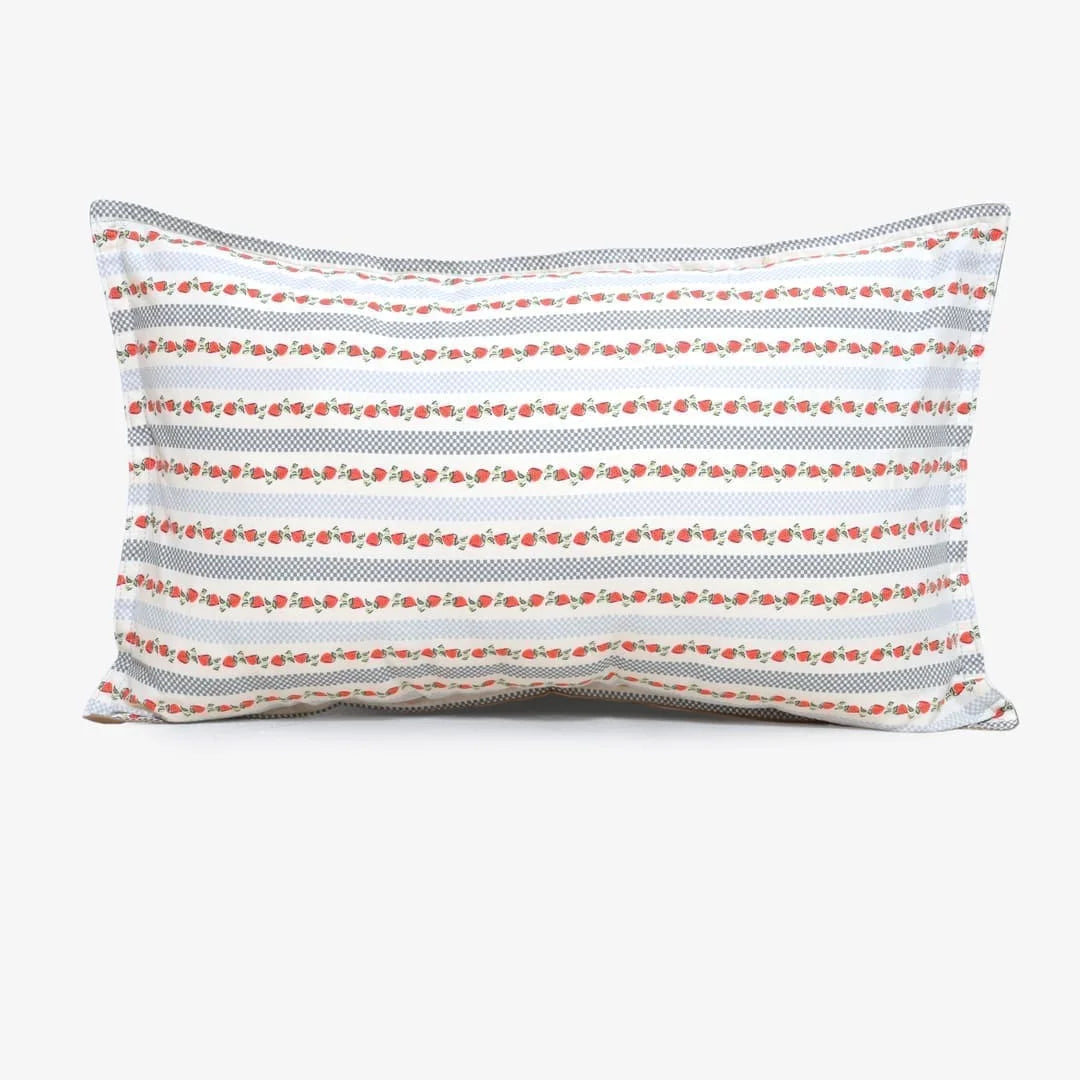 Linen Blend AC Comforter With 2 Pillow Cases and 1 Breakfast Pillow - Fresa