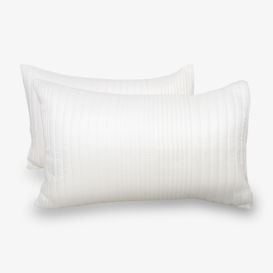 Zarf California King Size AC Comforters With 2 Pillow Cases & 2 Cushion Covers - Off-White