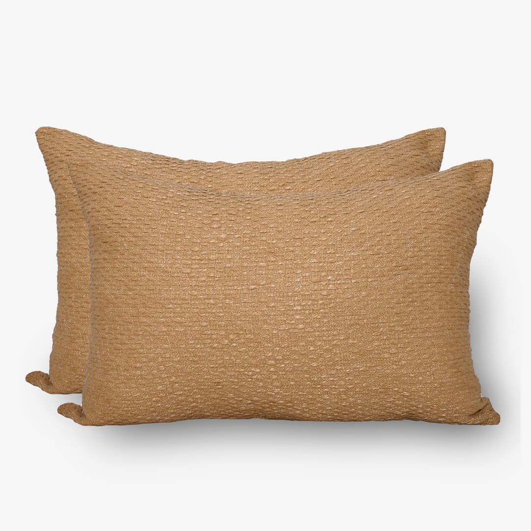 ZARF Italian Staple Weave Comforter With 2 Designer Pillow Cases 1 Breakfast Cushion Cover - Zuri